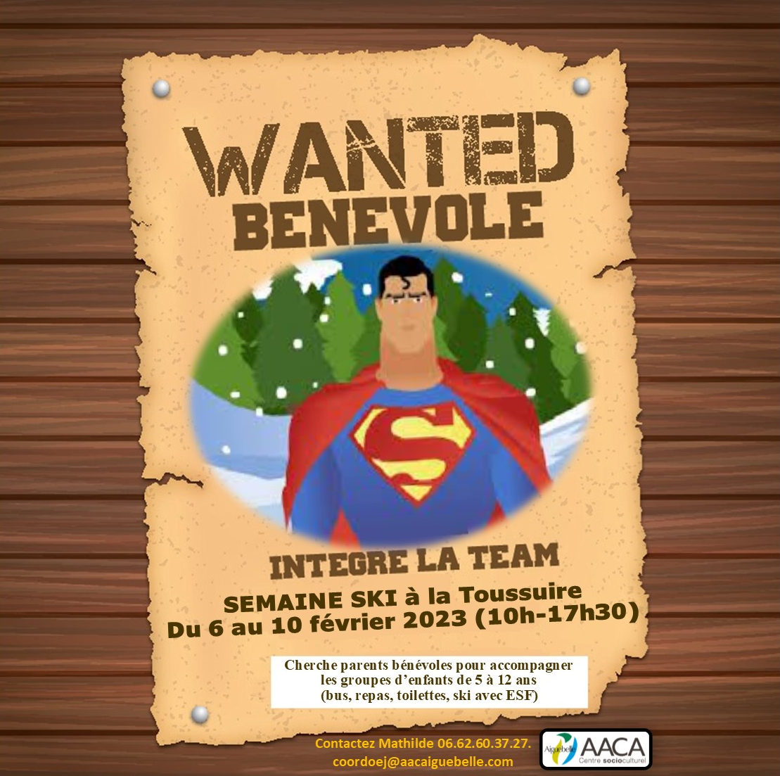 Lire la suite à propos de l’article Recherche de bénévoles pour la fameuse semaine de ski !