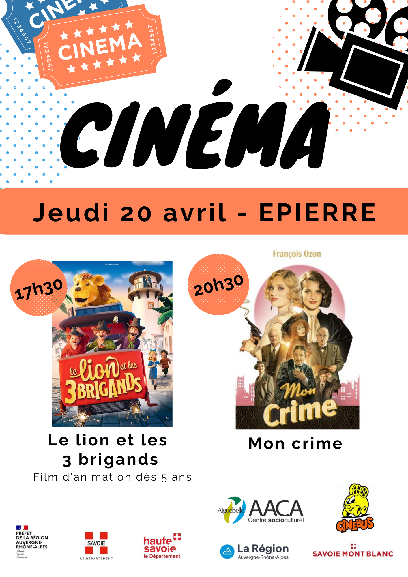 Lire la suite à propos de l’article Jeudi 20 avril : Cinéma à Epierre (salle des fêtes)