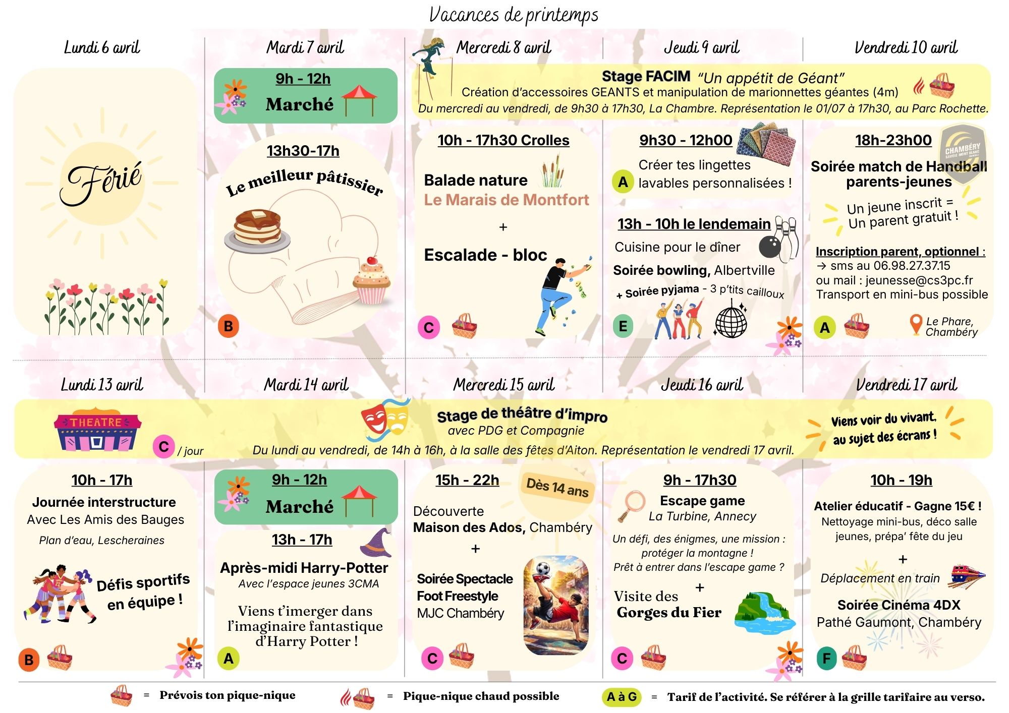 Lire la suite à propos de l’article Programme vacances Printemps 2026, Jeunesse 11 – 17 ans